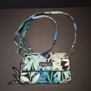 Vera Bradley Double Zip Retired Camofloral Pattern Wristlet Crossbody or Wallet